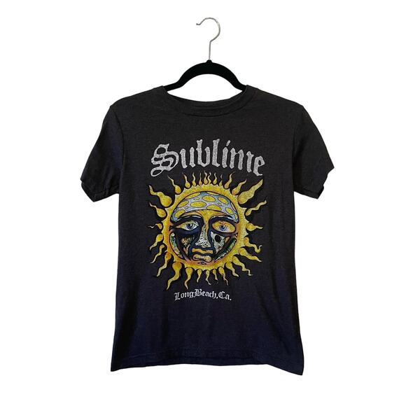 SUBLIME S short sleeve t-shirt molten sun graphic California indie sleeze gray - Picture 1 of 7